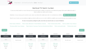 planning pole dance st-junien
